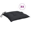 vidaXL Palettenkissen 4 Stk. Schwarz 50x50x7 cm Oxford-Gewebe