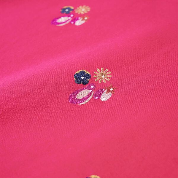 Kinder-Sweatshirt Knallrosa 116