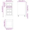 vidaXL Schrank SKI Honigbraun 40 x 46 x 81 cm Massives Kiefernholz