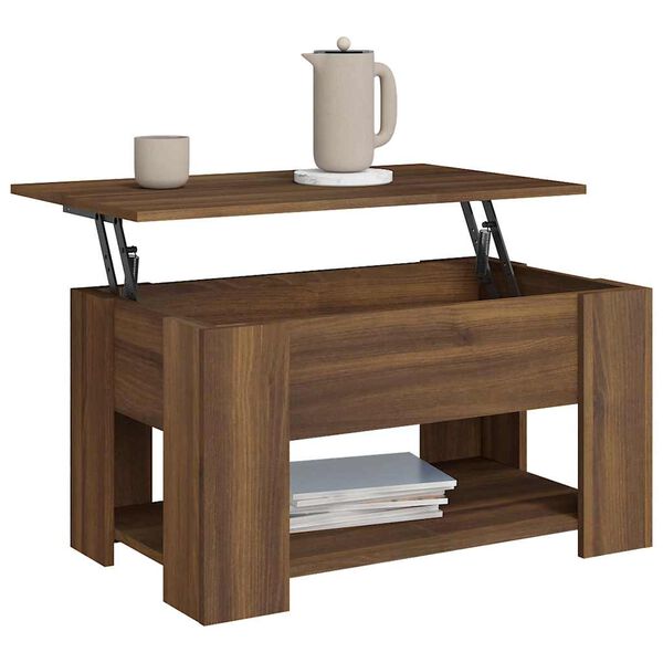 vidaXL Couchtisch Braun Eichen-Optik 79x49x41 cm Holzwerkstoff