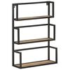 vidaXL Wandregal 60x20x85 cm Raues Mangoholz