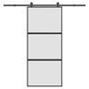 vidaXL Schiebet&uuml;r mit Beschlag 90x205 cm Hartglas & Aluminium
