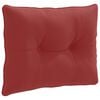 vidaXL R R&uuml;ckenkissen PUTTEN 100 % Polyester Weinrot 60 x 40 x 10 cm