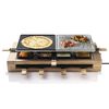 Bestron Raclette-Grill ARG300BW 1500 W Schwarz Holz XL