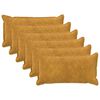 vidaXL Kissenbezug 6 stk. HOUTEN Gelb 40 x 70 cm Mikrofaser Fleece