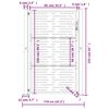 vidaXL Gartentor Anthrazit 100x150 cm Stahl Quadratisches Design