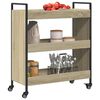 vidaXL Küchenwagen Sonoma-Eiche 70x30x82 cm Holzwerkstoff