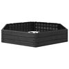 vidaXL Hochbeet Schwarz 148 x 129 x 25 cm PP