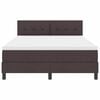 vidaXL Boxspringbett mit Matratze Dunkelbraun 140 x 190 cm Stoff