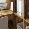 vidaXL Eck-Schreibtisch Altholz 101,5 x 149,5 x 149,5 cm Holzwerkstoff