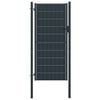 vidaXL Gartentor aus PVC und Stahl 100 x 164 cm Anthrazit