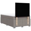vidaXL Boxspringbett mit Matratze Taupe 120x200 cm Stoff