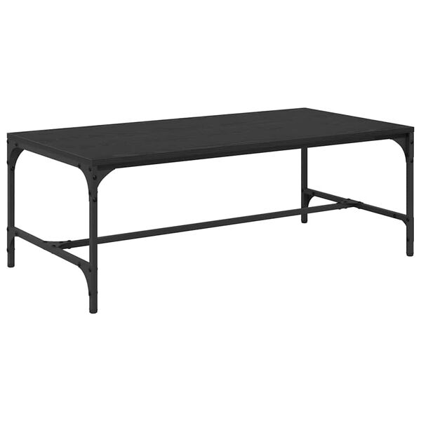 vidaXL Couchtisch Schwarz Eichen-Optik 100 x 50 x 35 cm Holzwerkstoff