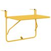vidaXL H&auml;ngender Balkontisch Senf 60 x 39 x 65 cm Stahl