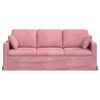 vidaXL Sofa Rosa Gesamtabmessungen: 198 x 78 x 80 cm (B x T x H) Samt