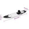 vidaXL SUP-Board-Set Aufblasbar Schwarz 300x76x10 cm
