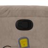 vidaXL Massagesessel mit Aufstehhilfe Taupe Mikrofasergewebe