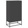 vidaXL Highboard Schwarz 68x39x123 cm Stahl