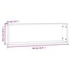 vidaXL Wandregale 2 Stk. Braun Eichen-Optik 80x15x26,5cm Holzwerkstoff