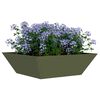 vidaXL Garten-Pflanzgef&auml;&szlig; 5 pcs Olive Gr&uuml;n 50 x 50 x 15 cm