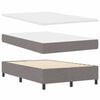 vidaXL Boxspringbett mit Matratze Taupe 120 x 200 cm Stoff