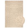 vidaXL Teppich ZIZUR Beige 160x230 cm Jute-Optik Indoor und Outdoor