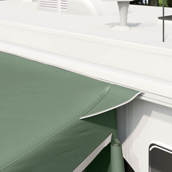 vidaXL Heckklappenzelt mit Dach Gr&uuml;n 285 x 255 x 245 cm Taft