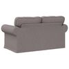 vidaXL Sofa Taupe 155 x 82 x 80 cm Stoff