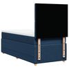 vidaXL Boxspringbett mit Matratze Blau 80x200 cm Stoff