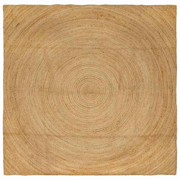 vidaXL Bereichsteppiche Quadratisch Braun 200 x 200 cm Jute