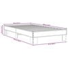 vidaXL Bettgestell Sonoma-Eiche 90x190 cm Holzwerkstoff und Metall