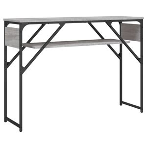 vidaXL Konsolentisch mit Ablage Grau Sonoma 105x30x75cm Holzwerkstoff