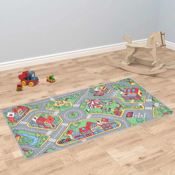 vidaXL Spielmatte Schlingenflor 170x290 cm Straßen
