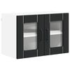 vidaXL Wandglas-Schrank LUCCA Schwarz 60 x 31 x 40 cm Holzwerkstoff