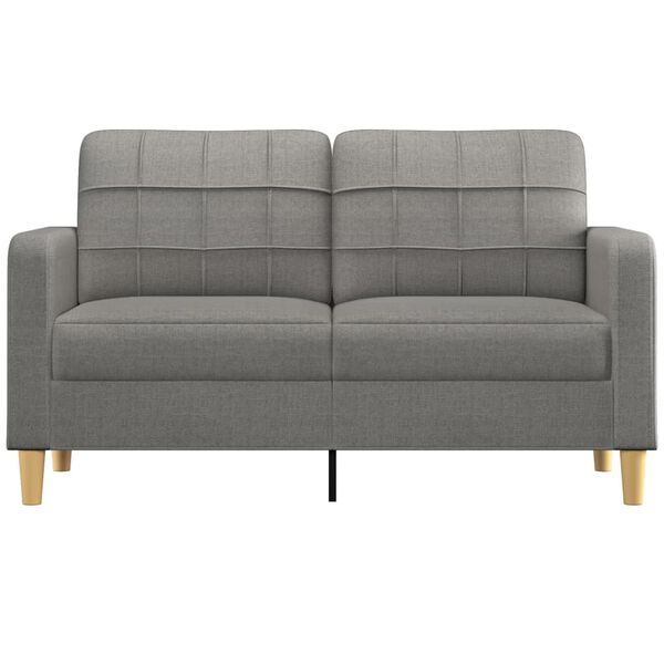 vidaXL 2-Sitzer-Sofa Dunkelgrau 140 cm Stoff