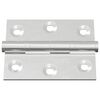 vidaXL Scharnier 12 pcs Silber 50 x 38 x 1,3 mm Stahl