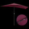 vidaXL Gartenparasol Bordeauxrot 294 x 150 x 224 cm Stoff