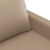 vidaXL 2-Sitzer-Sofa Cappuccino-Braun 140 cm Kunstleder