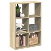 vidaXL Raumteiler-B&uuml;cherregal Sonoma-Eiche 69,5x29x103,5 cm