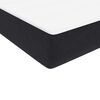 vidaXL Boxspringbett mit Matratze & LED Schwarz 80x220 cm Samt
