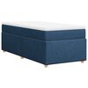 vidaXL Boxspringbett mit Matratze Blau 100x200 cm Stoff