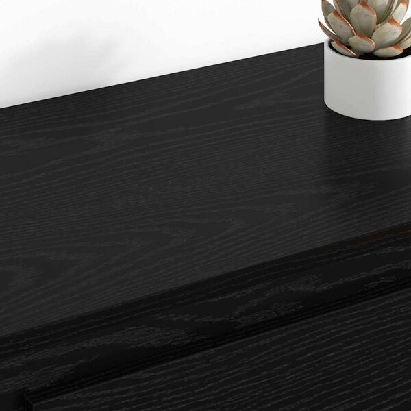 vidaXL Sideboards 2 pcs Schwarz Eichen-Optik 70 x 35,5 x 67,5 cm