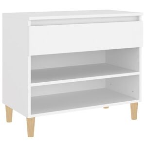 vidaXL Schuhregal Wei&szlig; 70x36x60 cm Holzwerkstoff