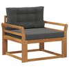 vidaXL Outdoor Mittelsofa Massivholz Akazie Natur