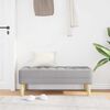 vidaXL Bank mit Kissen Wolkengrau 113 x 57 x 39 cm Stoff