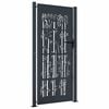 vidaXL Gartentor Anthrazit 100x200 cm Stahl Bambus-Design