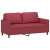 vidaXL 2-Sitzer-Sofa Weinrot 140 cm Kunstleder