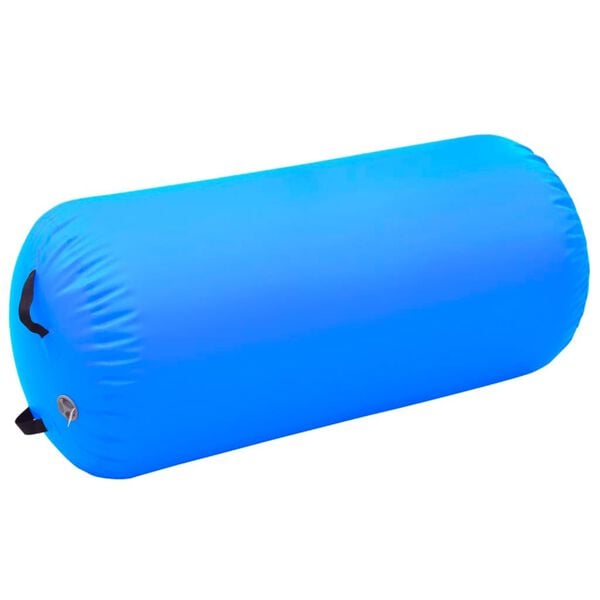 vidaXL Aufblasbare Gymnastik-Rolle mit Pumpe 120x90 cm PVC Blau