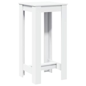 vidaXL Bartisch Wei&szlig; 51x50x103,5 cm Holzwerkstoff