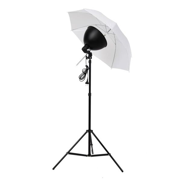 vidaXL Studiobeleuchtung-Set: Schirm-Softbox, Lampenschirme & Stative
